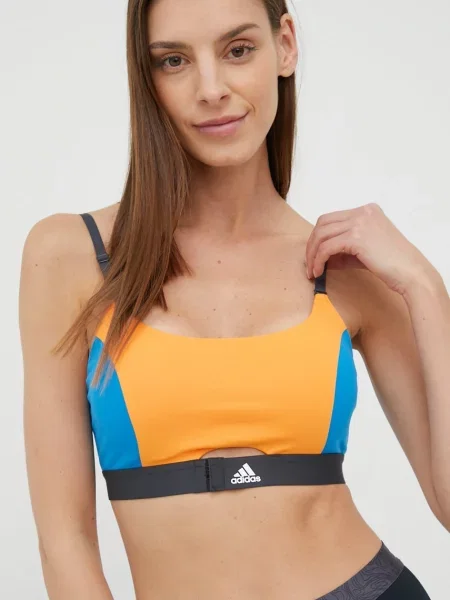 Sportovní podprsenka adidas Performance Aeroimpact Luxe oranžová