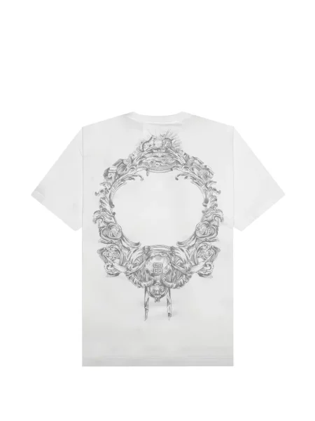 Grafic tricou Givenchy cu imagine alb