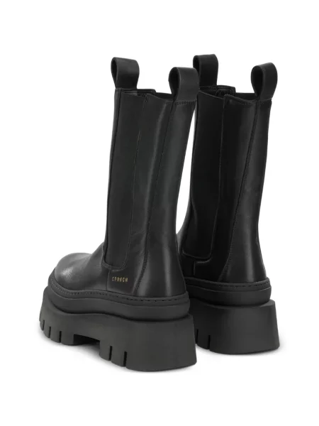 Botine Copenhagen din piele chunky negru