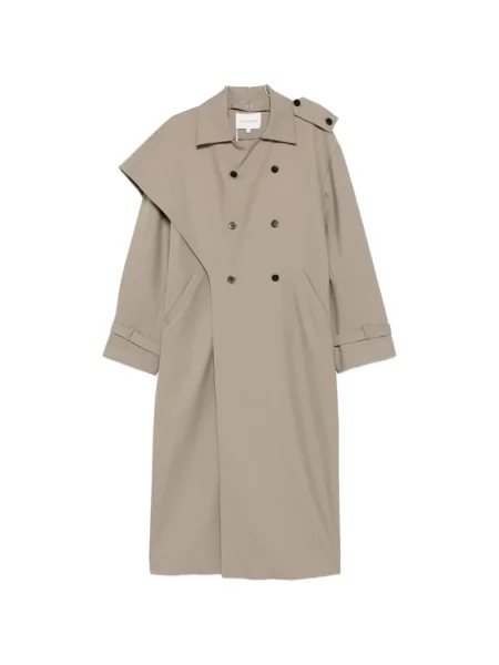 Vuneni kaput Viktoria Chan dvoredan siva