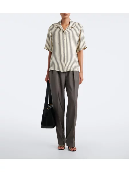 Pantaloni Versace de lână gri