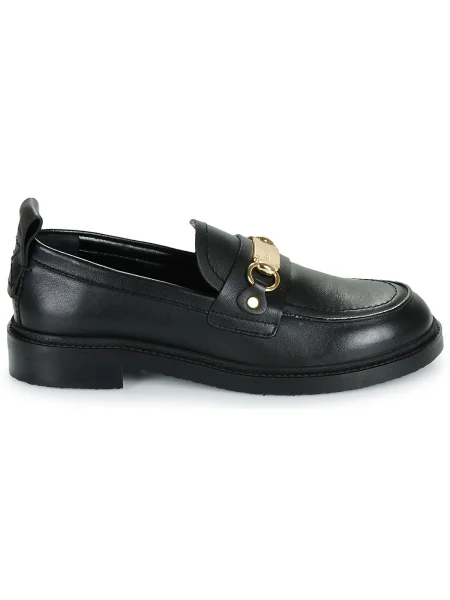 Kožené loafersy See By Chloé čierna