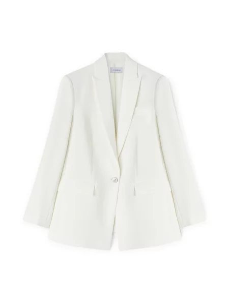 Marynarka Motivi jednorzędowa biała