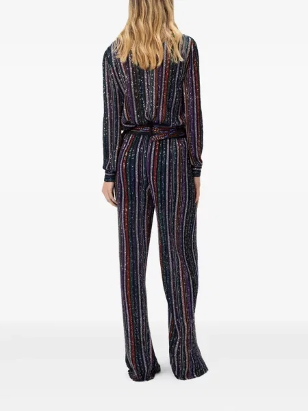 Pantaloni Missoni cu dungi negru