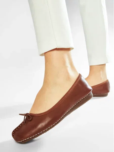 Clarks Baleríny Freckle Ice hnedá