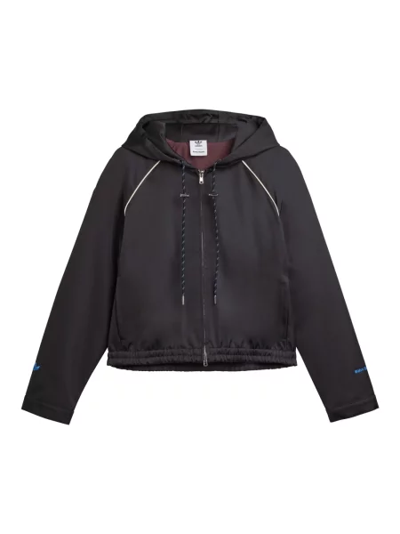 Adidas Originals kurtka x Wales Bonner W Satin przejściowa czarny