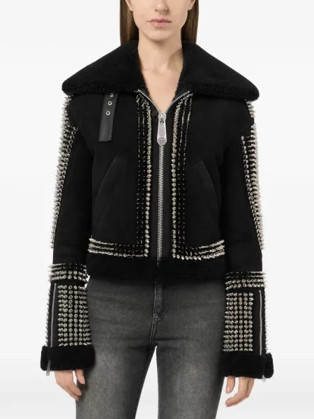 Decupat geacă Philipp Plein negru