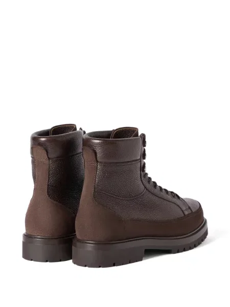Botine Brunello Cucinelli din piele de căprioară maro