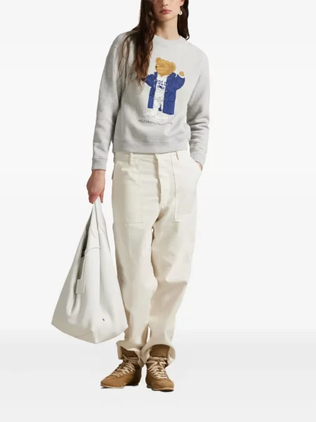 Chiloți Polo Ralph Lauren din țesătură twill cu autograf cu glugă albastru