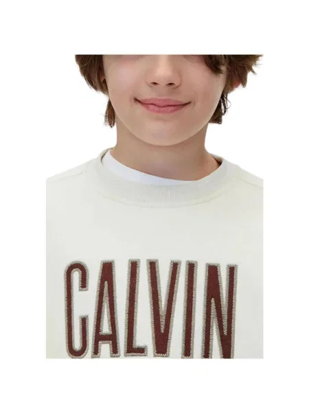 Mikina Calvin Klein Jeans béžová