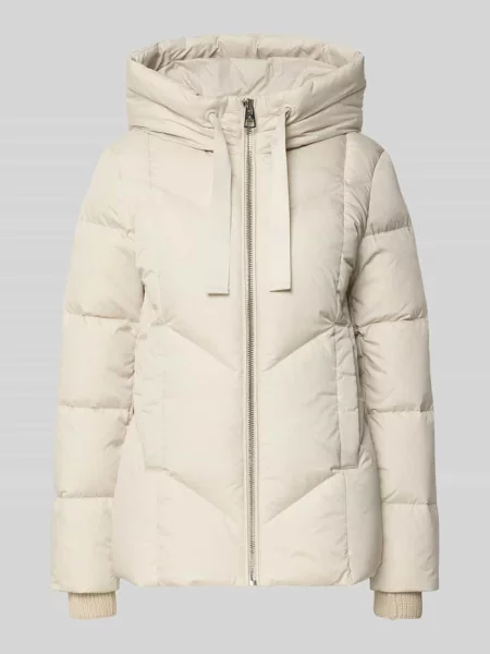 Kurtka puchowa o kroju regular fit z nadrukiem z logo Marc O'polo biała