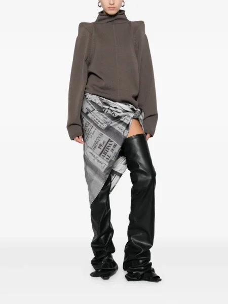 Pulover Rick Owens de lână maro