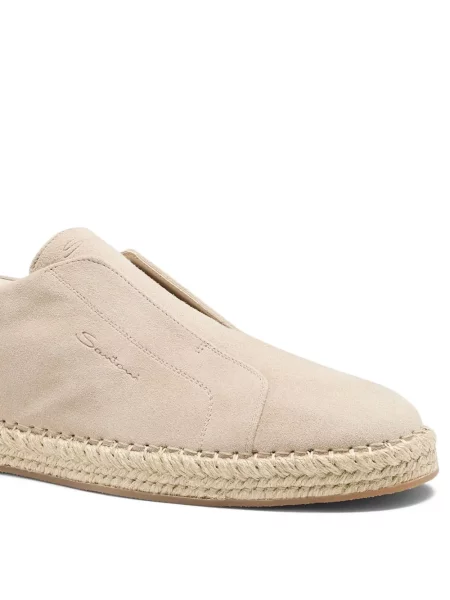 Sneakersy Santoni zamszowe wsuwane