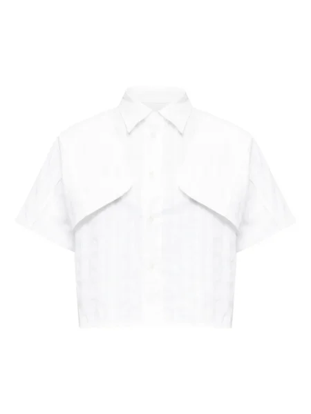 Cămașă Mm6 Maison Margiela scurtă alb
