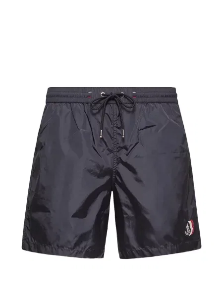 Slip de baie Moncler cu autograf albastru