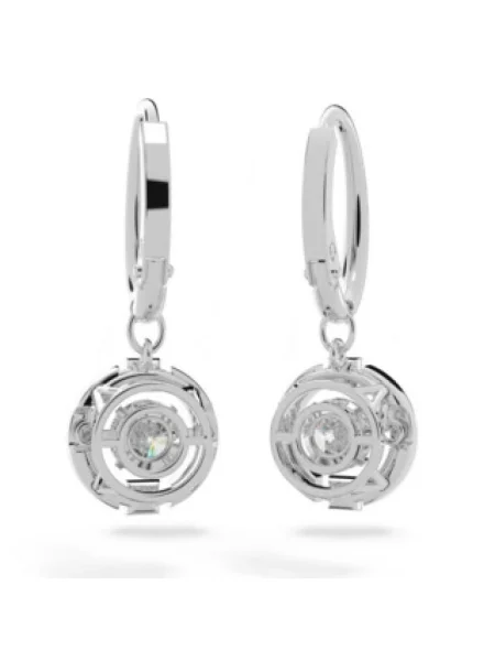 Kolczyki Swarovski szare