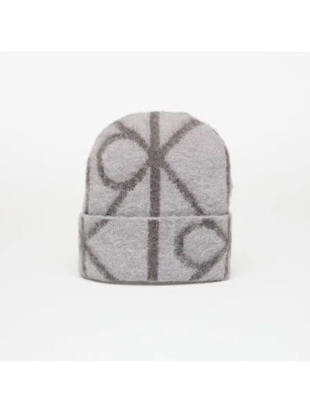 Kapa Calvin Klein Emblem Aop Brushed siva