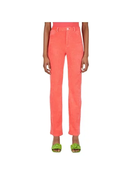 Spodnie Maisie Wilen frotte czerwone