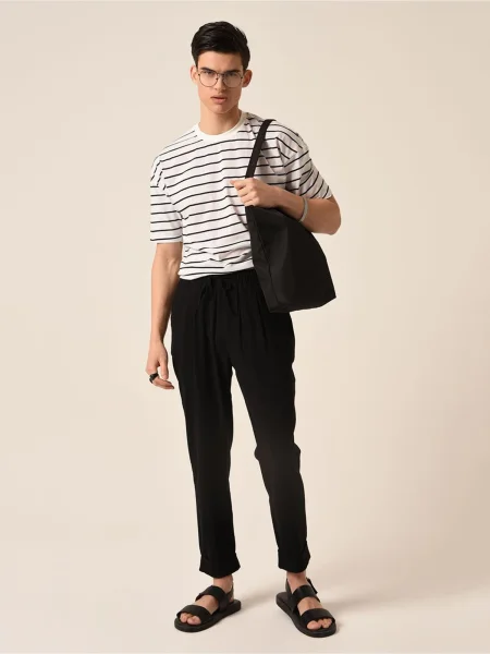 Antioch Tricou negru alb