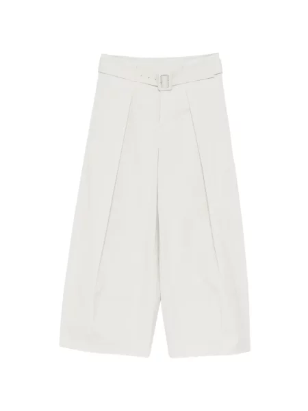 Cropp pantaloni Less cu picior lat verde