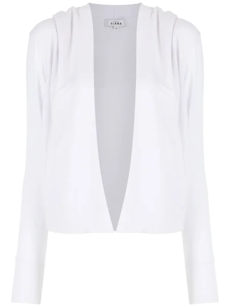 Cardigan Amir Slama cu glugă alb