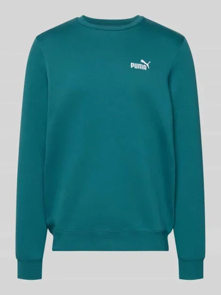 Bluza o kroju regular fit z wyhaftowanym logo Puma Performance zielona