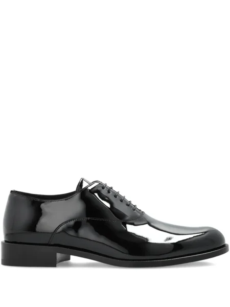 Pantofi Giorgio Armani cu șireturi din piele negru