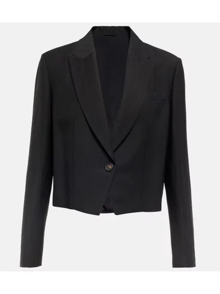 Marynarka Brunello Cucinelli o krotszym kroju czarna
