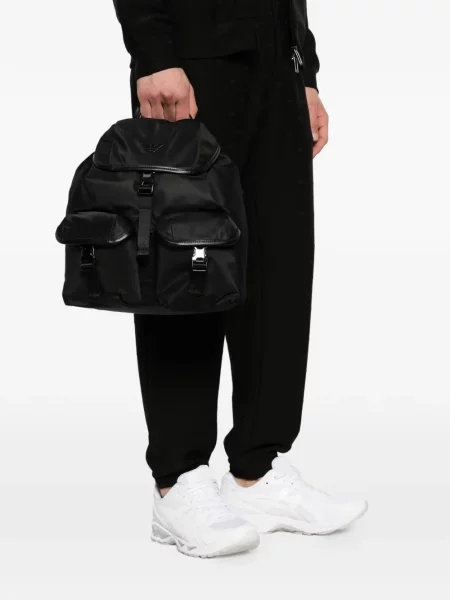 Rucsac Emporio Armani cu autograf negru
