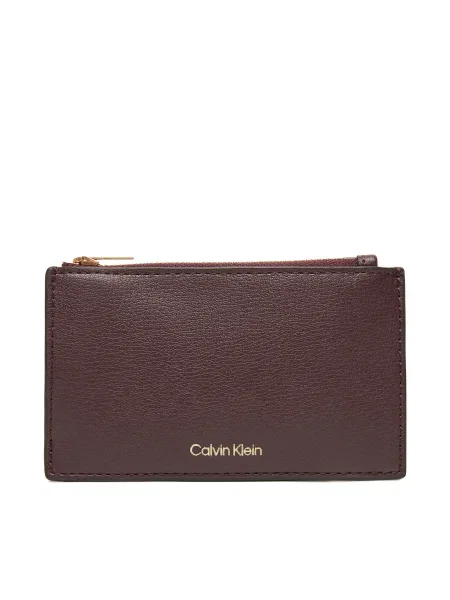 Портмоне Calvin Klein лилаво червено