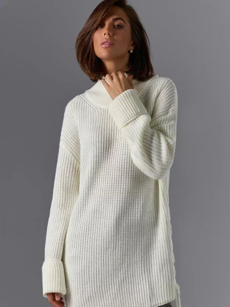 Светр TrikoBakh молочний вовна/поліестер