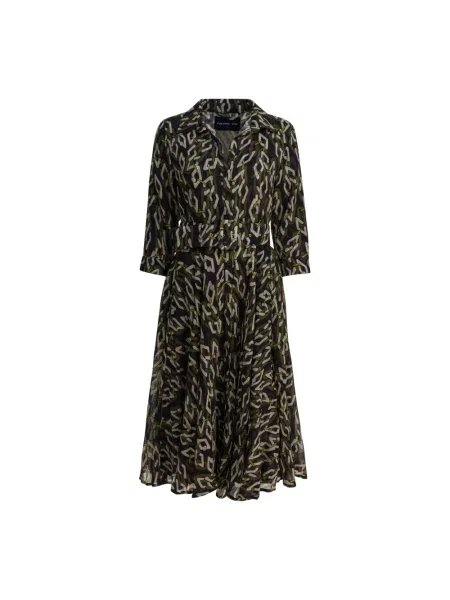 Sukienka Samantha Sung wełniana zielona