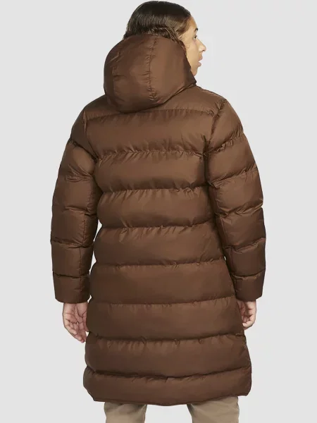Пуховик Nike коричневый