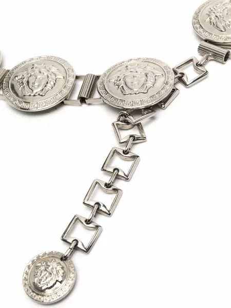 Pásek Versace Pre-owned stříbrný