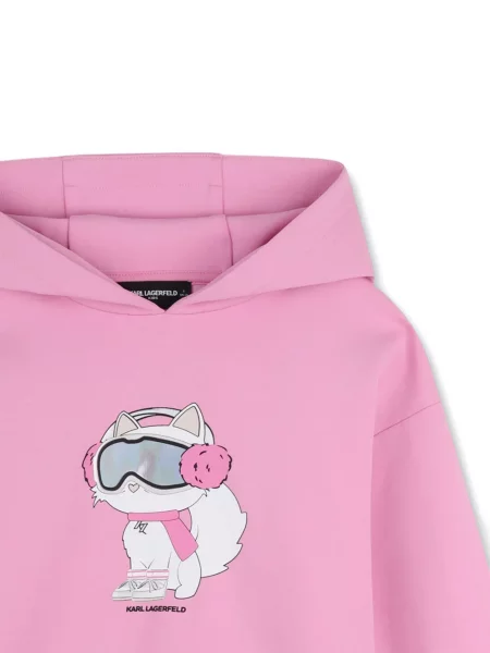 Sukienka dziecięca Karl Lagerfeld różowa