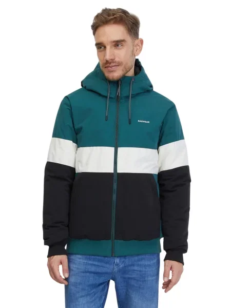 Ragwear Téli dzseki JINIG WARM zöld / fekete fehér
