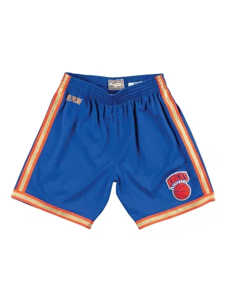 Pantaloni scurți Mitchell & Ness albastru