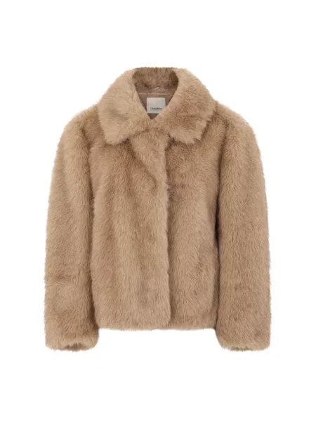 Kurtka skórzana Max Mara brązowa