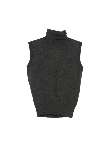 Sweter z golfem Goes Botanical szary