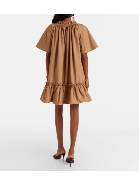 Rochie Saint Laurent cu volane bej