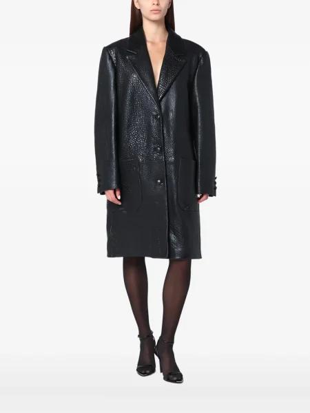 Płaszcz Cassell skórzany czarny