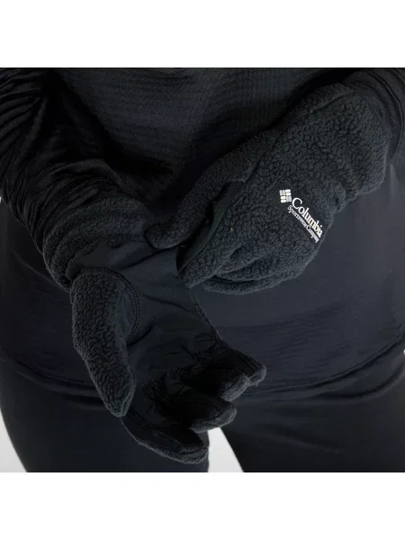 Rukavice trekkingowe damskie Columbia Helvetia II Sherpa black černé