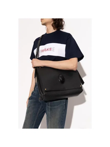Torba Versace skórzana czarna