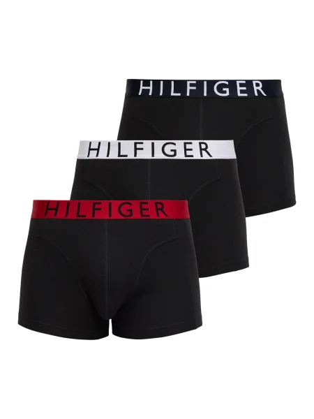 Tommy Hilfiger Underwear Boxeralsók piros / fekete fehér