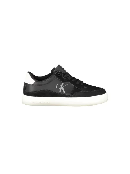 Trampki Calvin Klein Jeans skórzane czarne