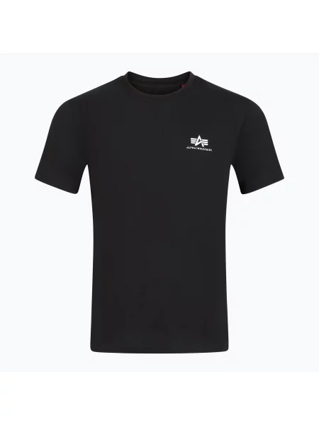 Tričko Alpha Industries Backprint black bílé