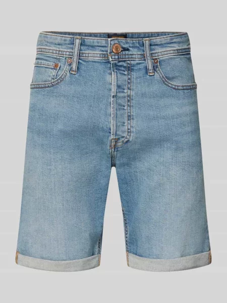 Szorty jeansowe o kroju regular fit z brzegiem model RICK' Jack & Jones