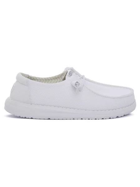 Pantofi Heydude stretch alb