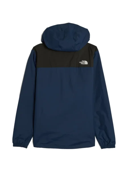 Geacă The North Face cu glugă albastru