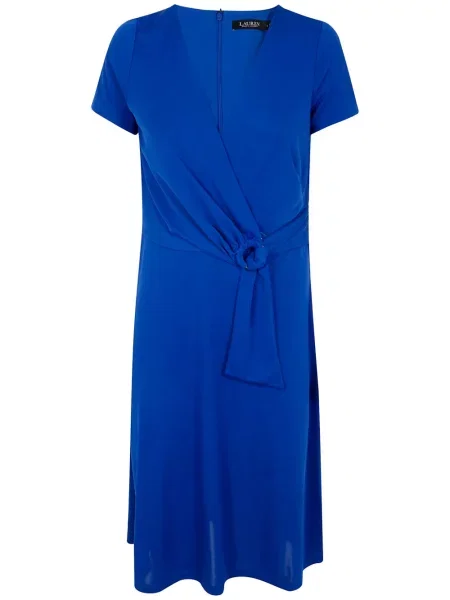 Rochie midi Lauren Ralph Lauren până la genunchi de costum albastru